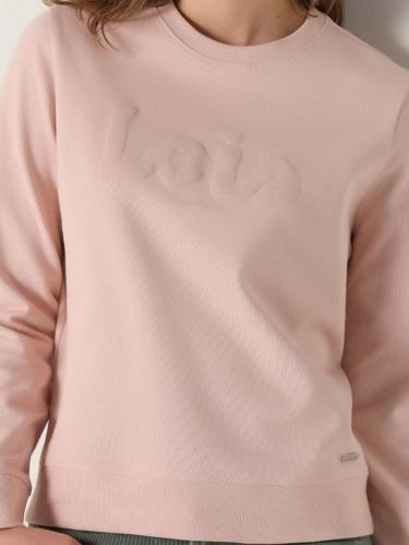 Sudadera con cuello caja